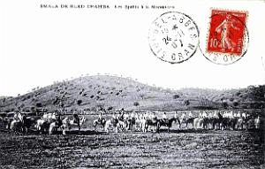 Smala de Bled Chahba - Spahis a la manoeuvre - 1907